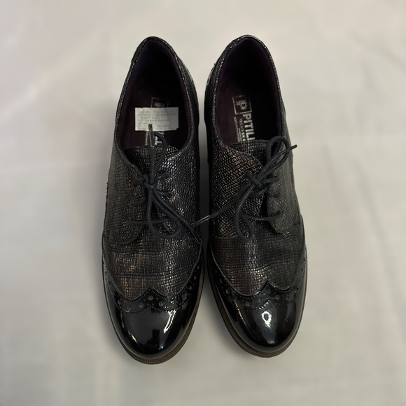 Pitillos Wingtip Oxford Wedges Women's Sz 37 / US 6 - Picture 7 of 11